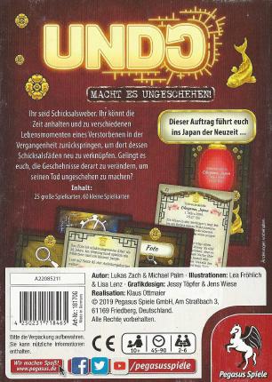 Undo – Das Kirschblütenfest Rückseite