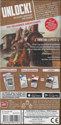 Unlock! – Tombstone Express Rückseite