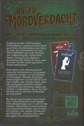 Unter Mordverdacht Rückseite