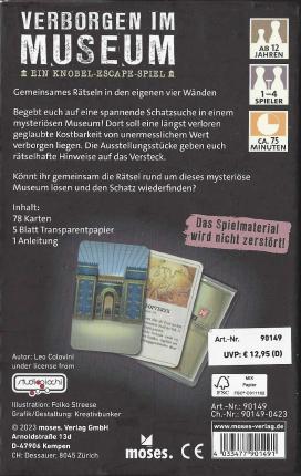 Verborgen im Museum Rückseite