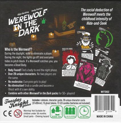 Werewolf in the dark (Monsterbox) Rückseite