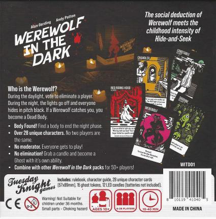 Werewolf in the dark (Wolf Pack) Rückseite