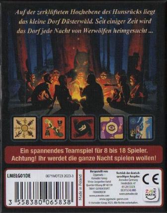 Die Werwölfe von Düsterwald Rückseite